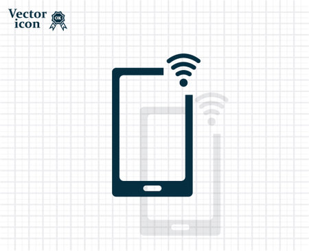 Wireless connectivity concept. Setting wifi connection.のイラスト素材