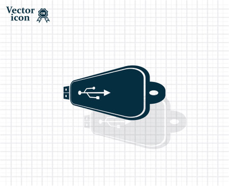 Vector usb flash drive iconのイラスト素材