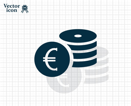 Money, coins, stateroom vector iconのイラスト素材