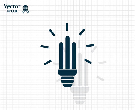 Light bulb energy-saving, vector icon.のイラスト素材
