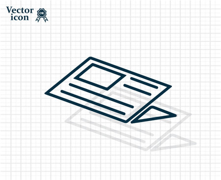 Newspaper, press, news vector icon.のイラスト素材