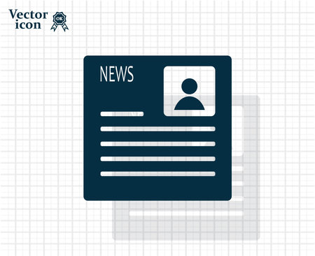 Newspaper, press, news vector icon.のイラスト素材