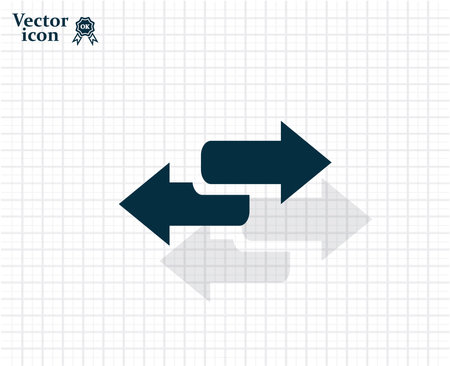 The left and right arrows icon. Arrows symbol.のイラスト素材