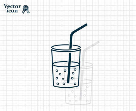 Soft drink vector iconのイラスト素材