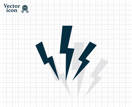 Vector lightning iconのイラスト素材