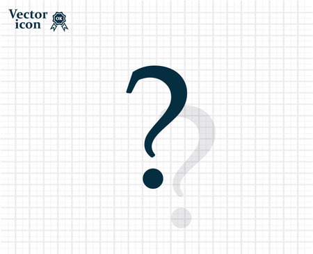 Question mark sign icon, vector illustration. Flat design styleのイラスト素材