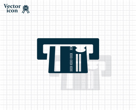 Inserting credit card - vector iconのイラスト素材