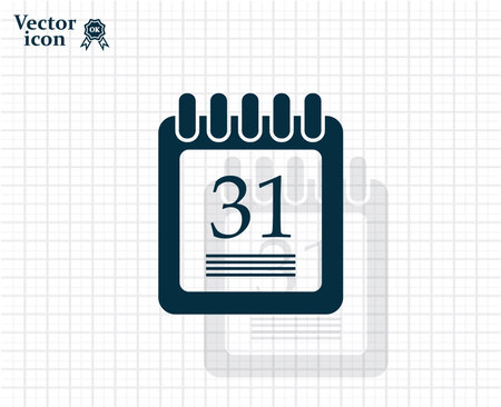 calendar 31 vector iconのイラスト素材