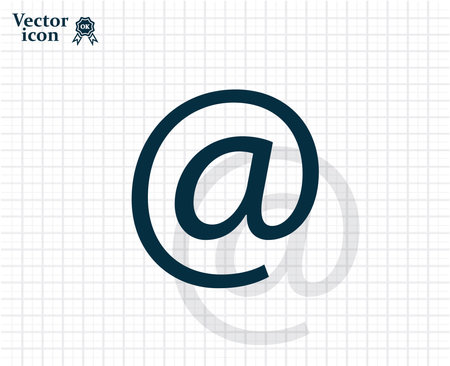 at sign icon illustration vectorのイラスト素材