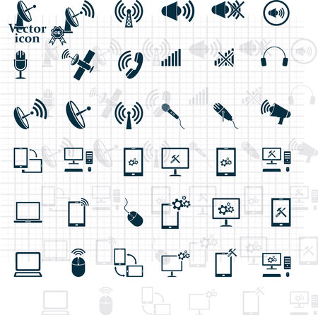 technology iconsのイラスト素材