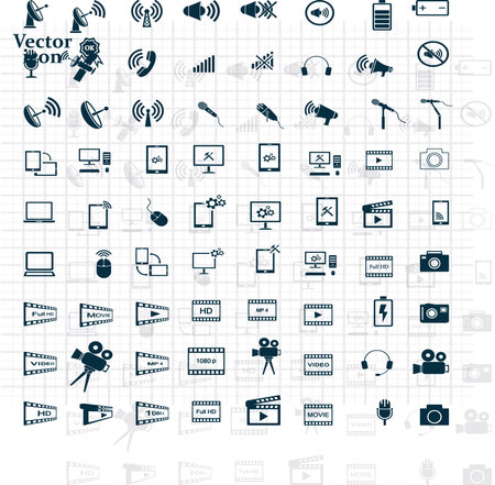 technology iconsのイラスト素材