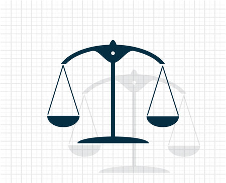 Scales balance iconのイラスト素材