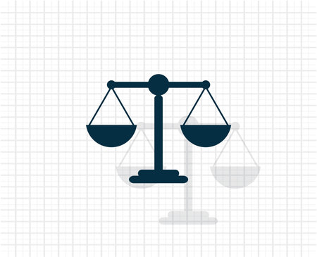 Scales balance iconのイラスト素材