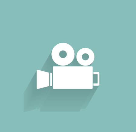 Video camera icon vectorのイラスト素材