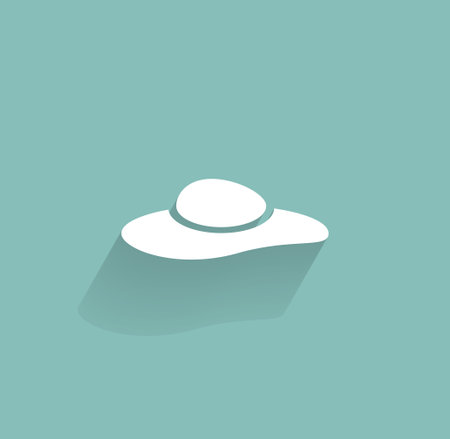 ladies' hats, web icon. vector designのイラスト素材
