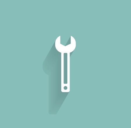 wrench icon, vector illustrationのイラスト素材