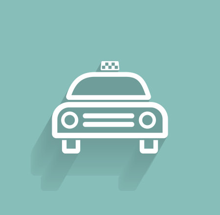 Taxi iconのイラスト素材