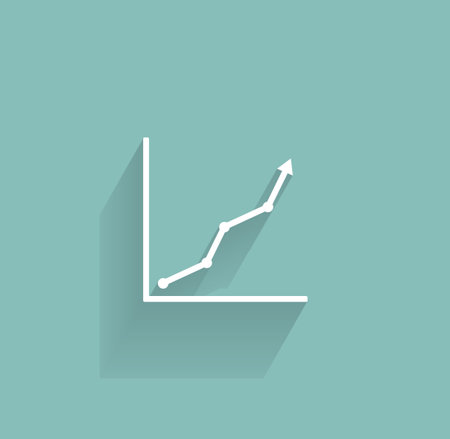 Graph Icon Vectorのイラスト素材