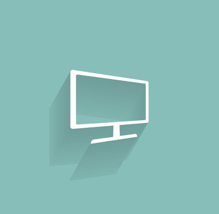 Vector monitor iconのイラスト素材