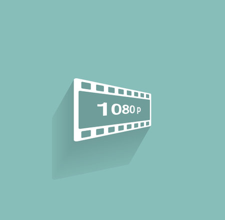 1080p Full HD signのイラスト素材