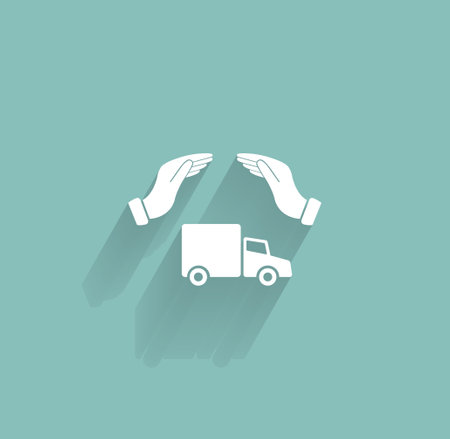 Car Insurance web icon. vector designのイラスト素材