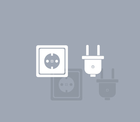plug socket iconのイラスト素材