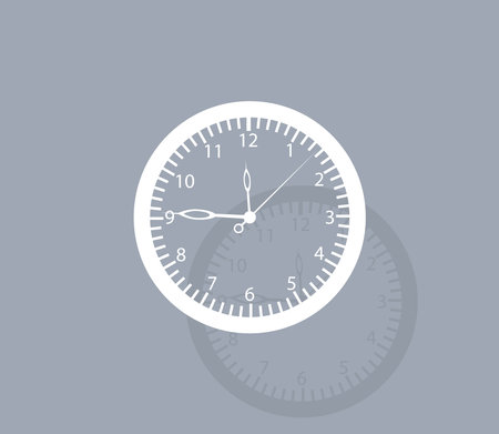 Vector Clock Icon. Vector illustrationのイラスト素材
