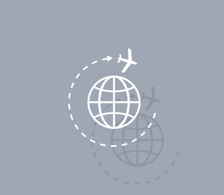 Air travel iconのイラスト素材