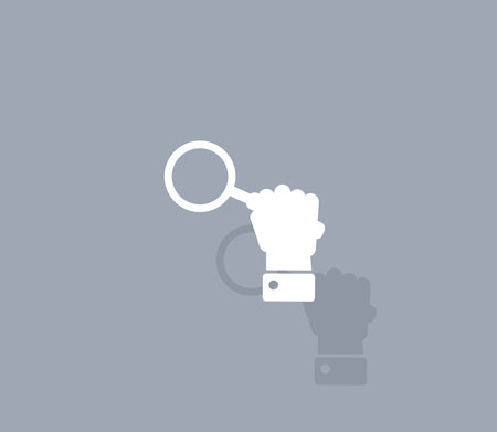 vector magnifying glassのイラスト素材