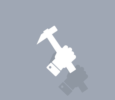 hammer iconのイラスト素材