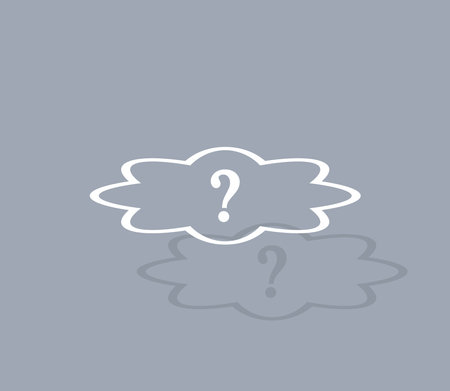 Question mark sign icon, vector illustration. Flat design styleのイラスト素材