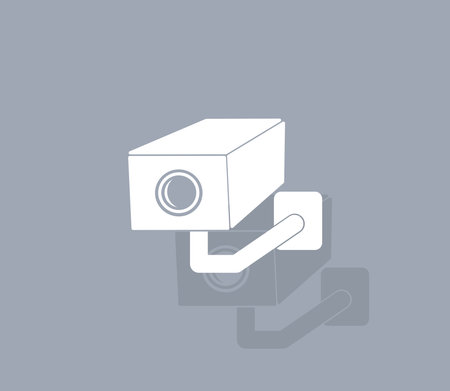 video surveillance camera vector icon