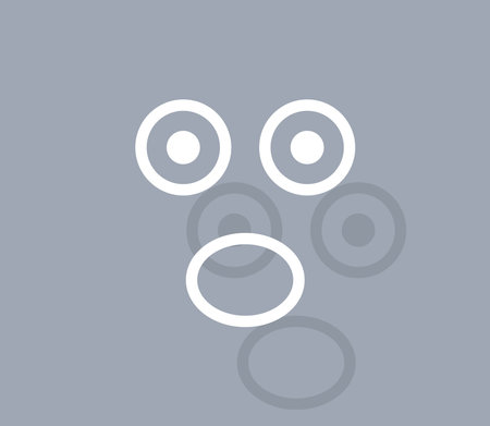 Face sign icon, vector illustration. Flat design styleのイラスト素材