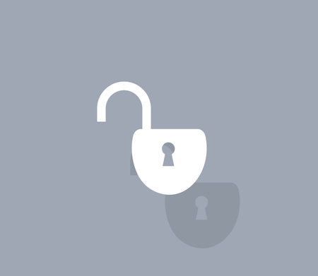 Easy open lock iconのイラスト素材