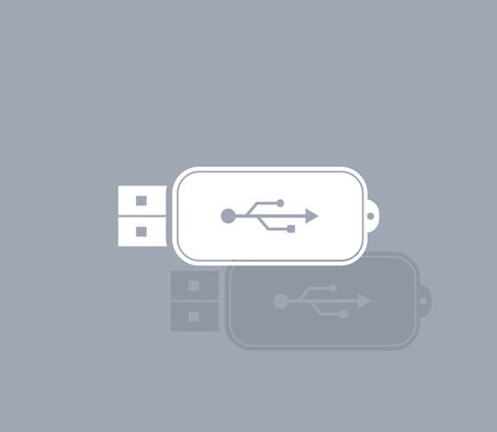 Vector usb flash drive iconのイラスト素材