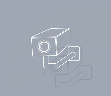 video surveillance camera vector icon
