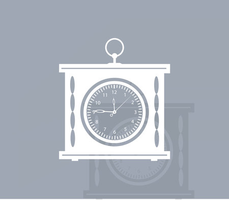 elegant roman numeral clock / vector illustrationのイラスト素材