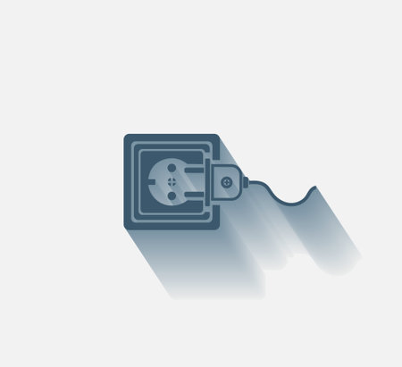 plug socket iconのイラスト素材