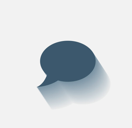 Chat Flat Icon with shadow. Vector EPS 10.のイラスト素材