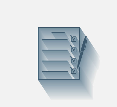 checklist, vector illustrationのイラスト素材