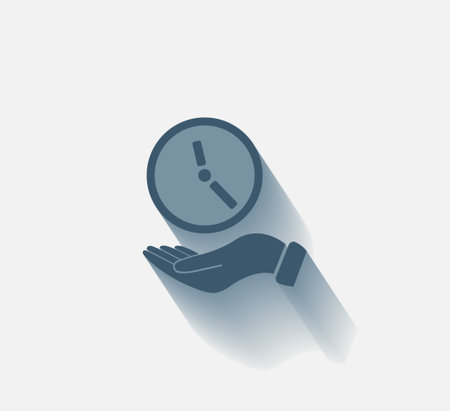 clock icon, vector illustration. Flat design styleのイラスト素材