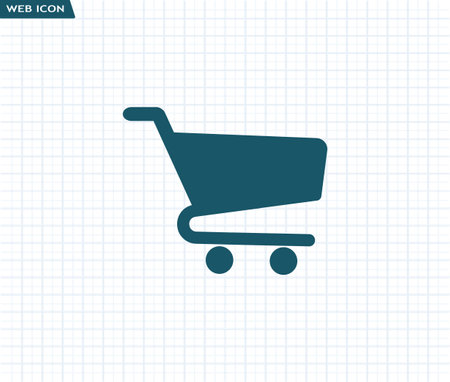 Flat icons for Web and Mobile applications. Shopping cart icon.のイラスト素材