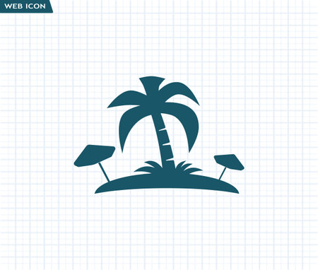 Pictograph of islandのイラスト素材