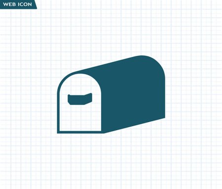 Mailbox vector iconのイラスト素材