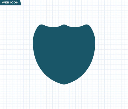 Shield vector iconのイラスト素材