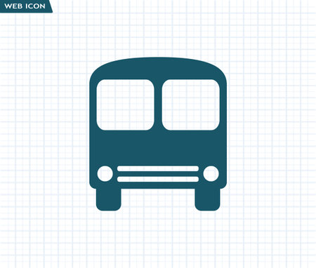 Bus vector iconのイラスト素材