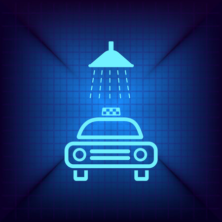 car wash iconのイラスト素材