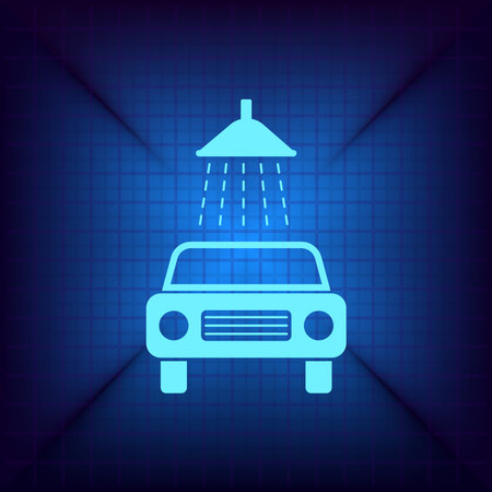 car wash iconのイラスト素材