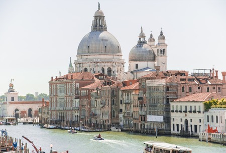 Grand canal of Venice panoram foto Italyの写真素材