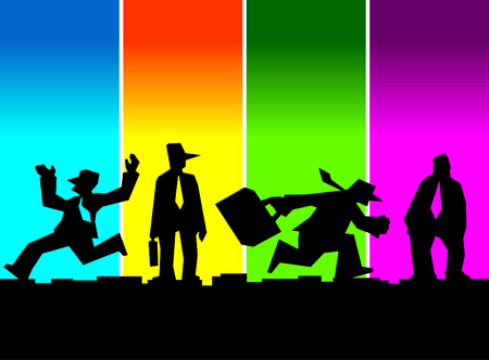 business concept 1 (parody to one ot the most famous pics)のイラスト素材